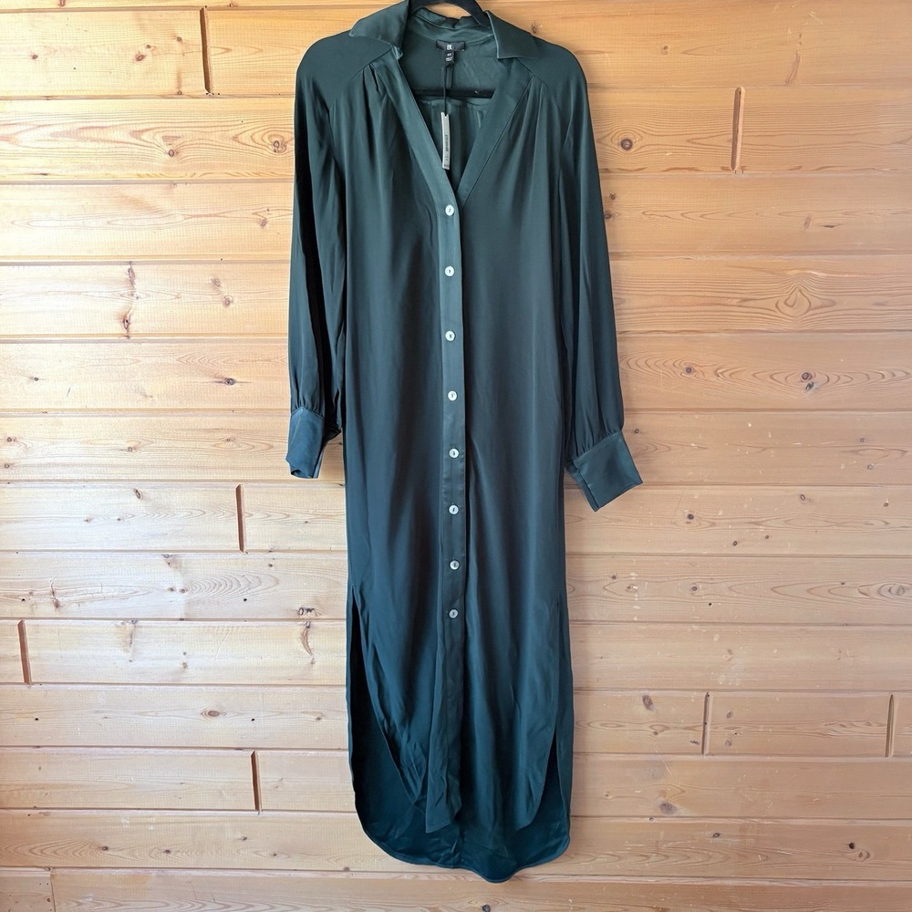 NWT Banana Republic Quiet Luxury Old Money Maxi Shirt Dress Size XS